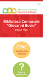 Mobile Screenshot of bibliotecaboviotrani.it